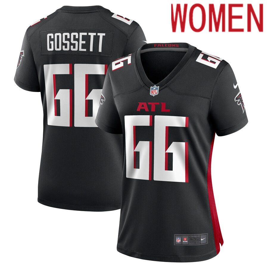 Women Atlanta Falcons 66 Colby Gossett Nike Black Game NFL Jersey